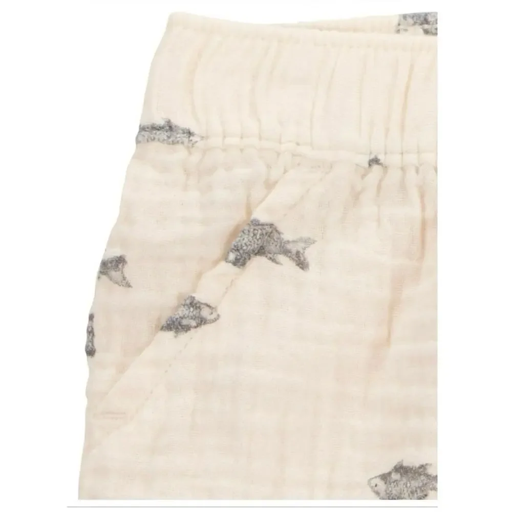 Carter's Child of Mine 2-Piece Baby Boy Outfit Set shirt shorts 3-6 Month beige